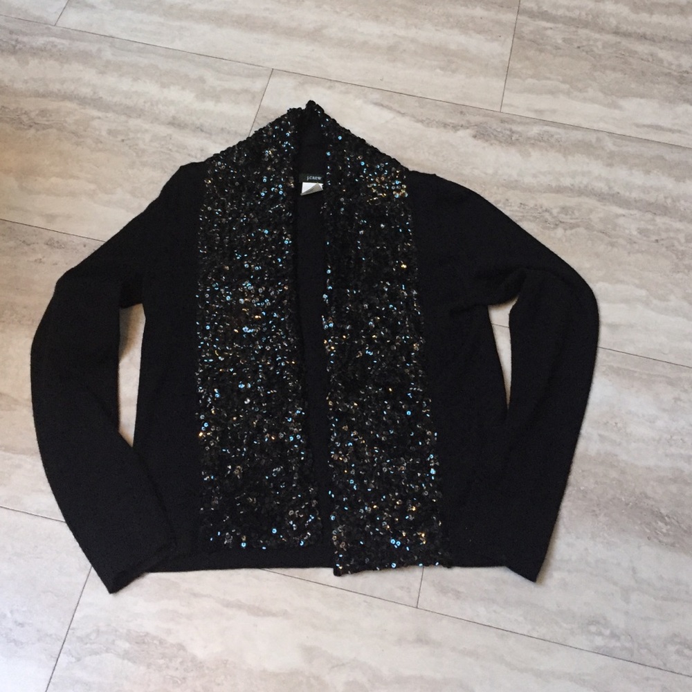 J crew beaded cardigan gorgeous wool